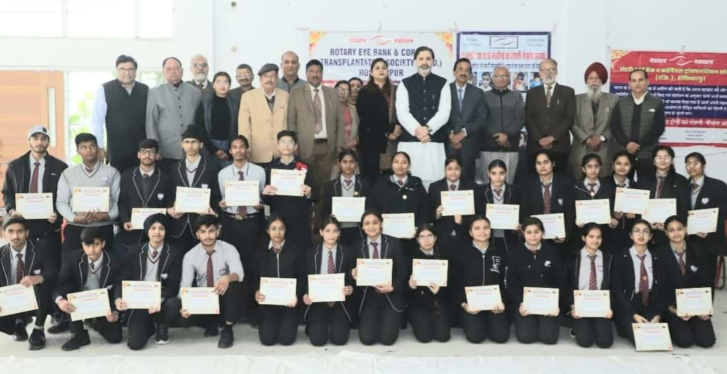 325 students filled forms to donate eyes and ensured youth participation in the campaign - Sanjeev Arora